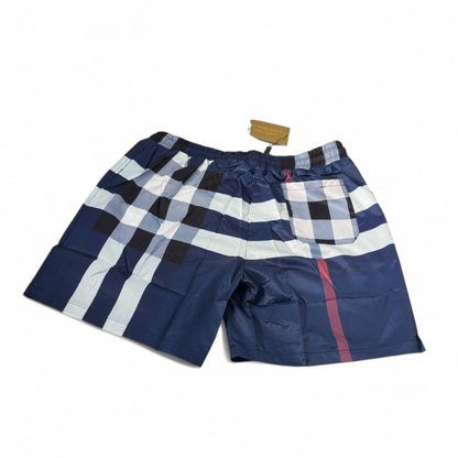 💙 Burberry Navy Check Swim Shorts – Signature British Elegance 🩳✨