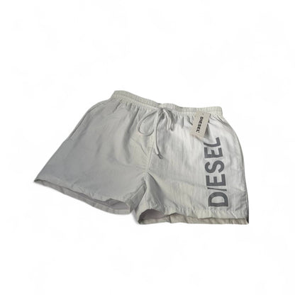 🤍 DIESEL White Swim Shorts – Clean Logo Luxe Edition 🩳✨