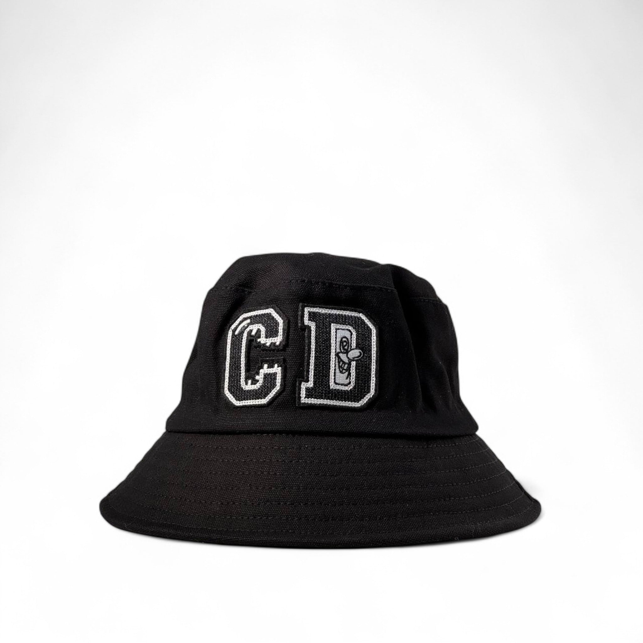 🖤 CD dior Black Bucket Hat – Varsity Streetwear Vibes 🎓🔥