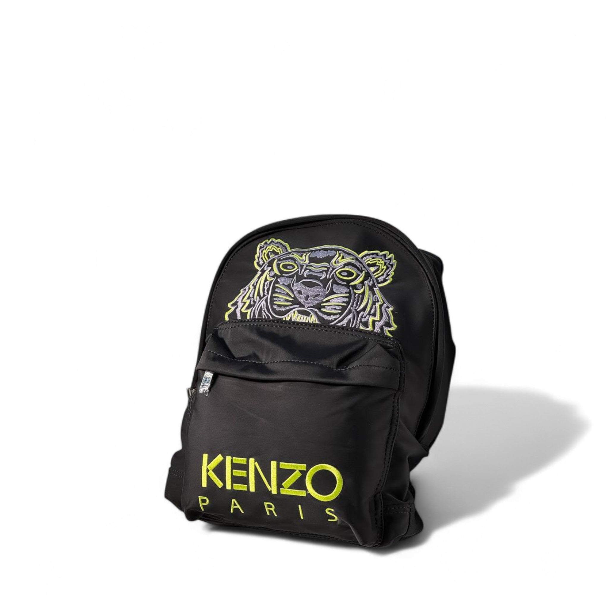 Kenzo Paris Mini Tiger Backpack – Black & Neon Yellow 🐅🖤💛
