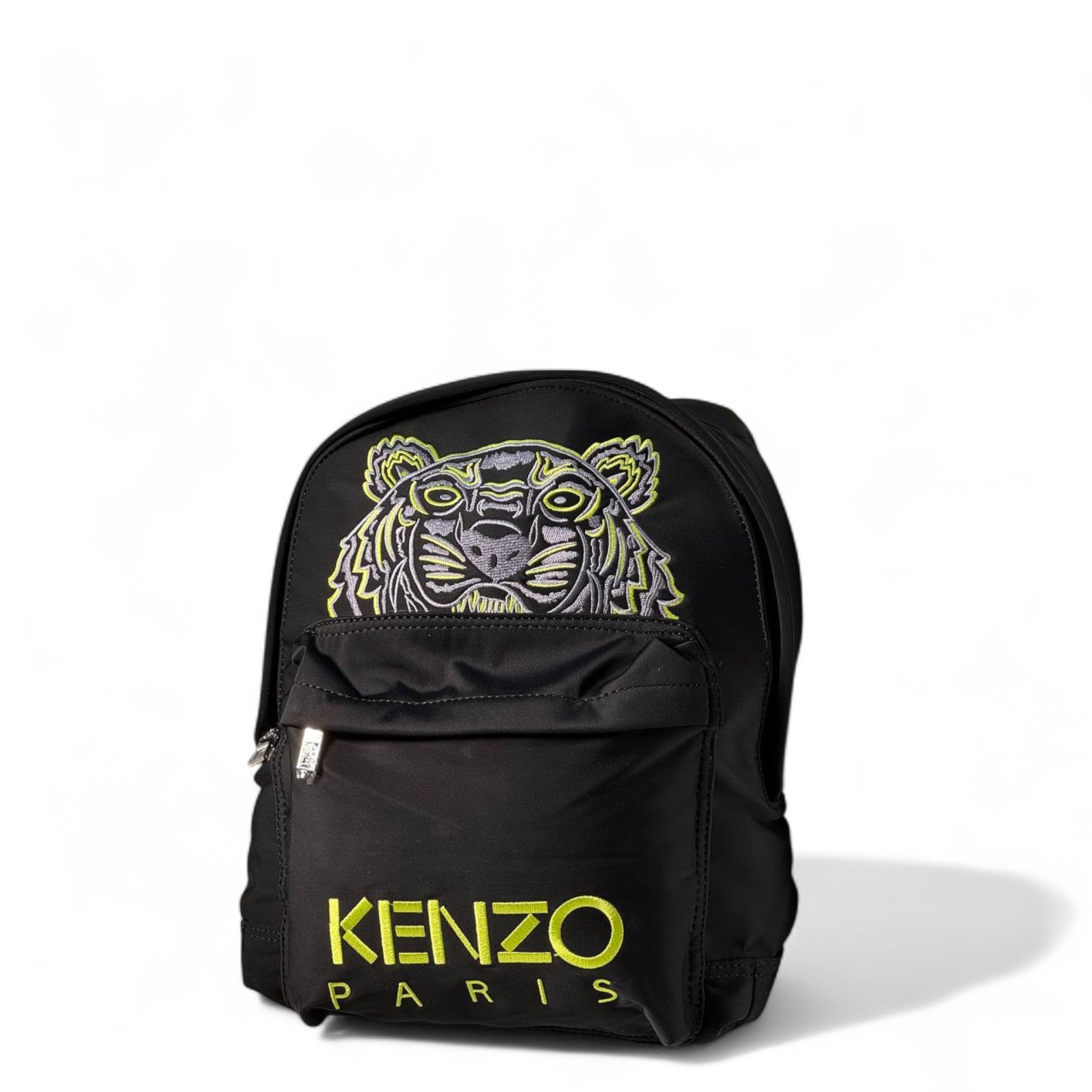Kenzo Paris Mini Tiger Backpack – Black & Neon Yellow 🐅🖤💛