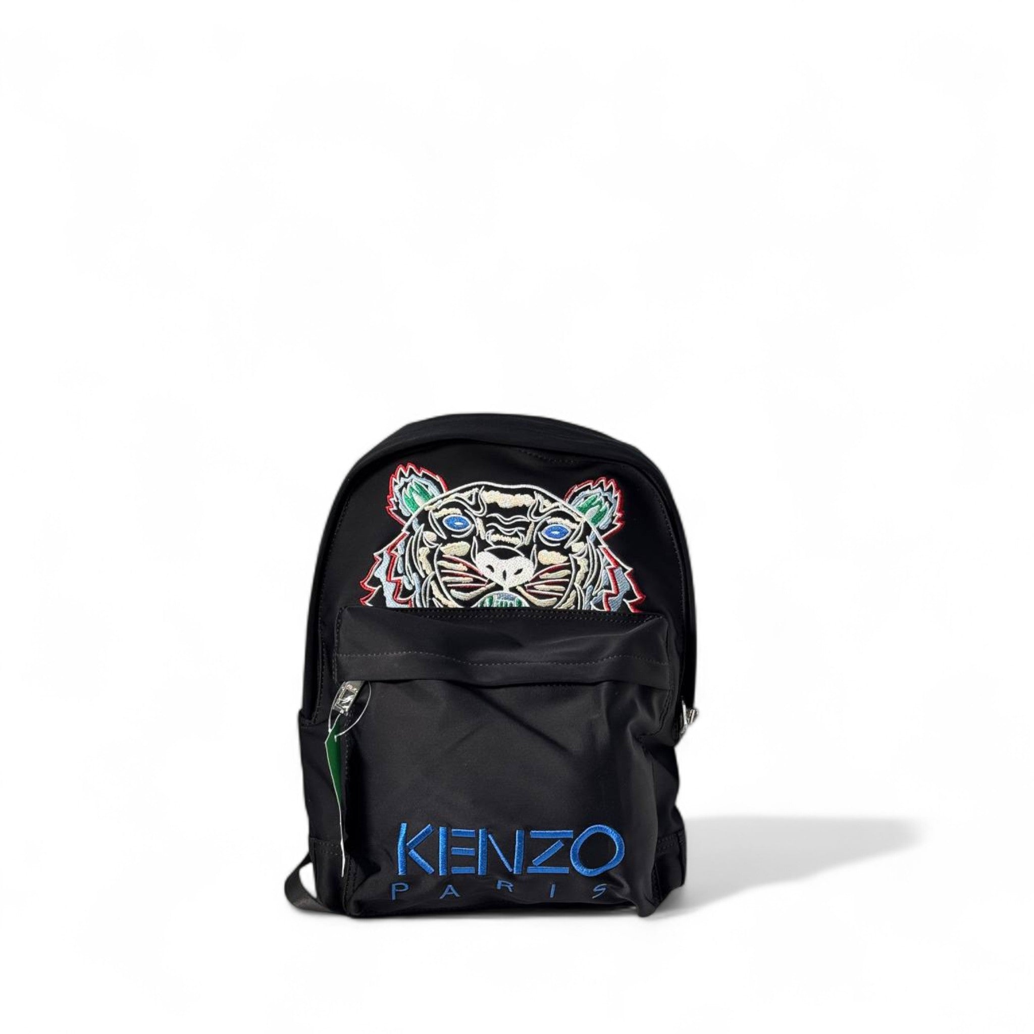 Kenzo Paris Tiger Backpack – Multicolor Eyes & Blue Logo 🐯🔵🖤