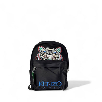 Kenzo Paris Tiger Backpack – Multicolor Eyes & Blue Logo 🐯🔵🖤