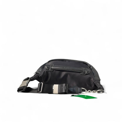 🖤 Prada Black Nylon Belt Bag – Iconic Triangle Logo Edition 🎒💎