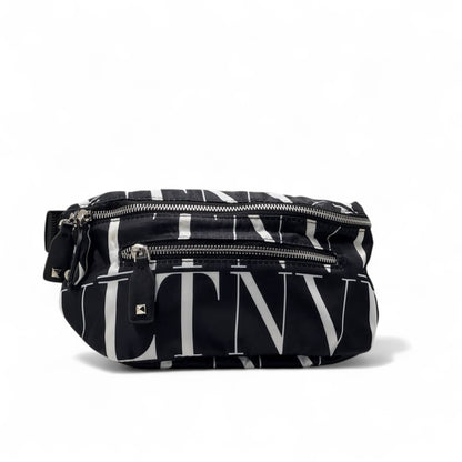 🖤 Valentino VLTN Monogram Belt Bag – Black & White Statement Pouch 💼