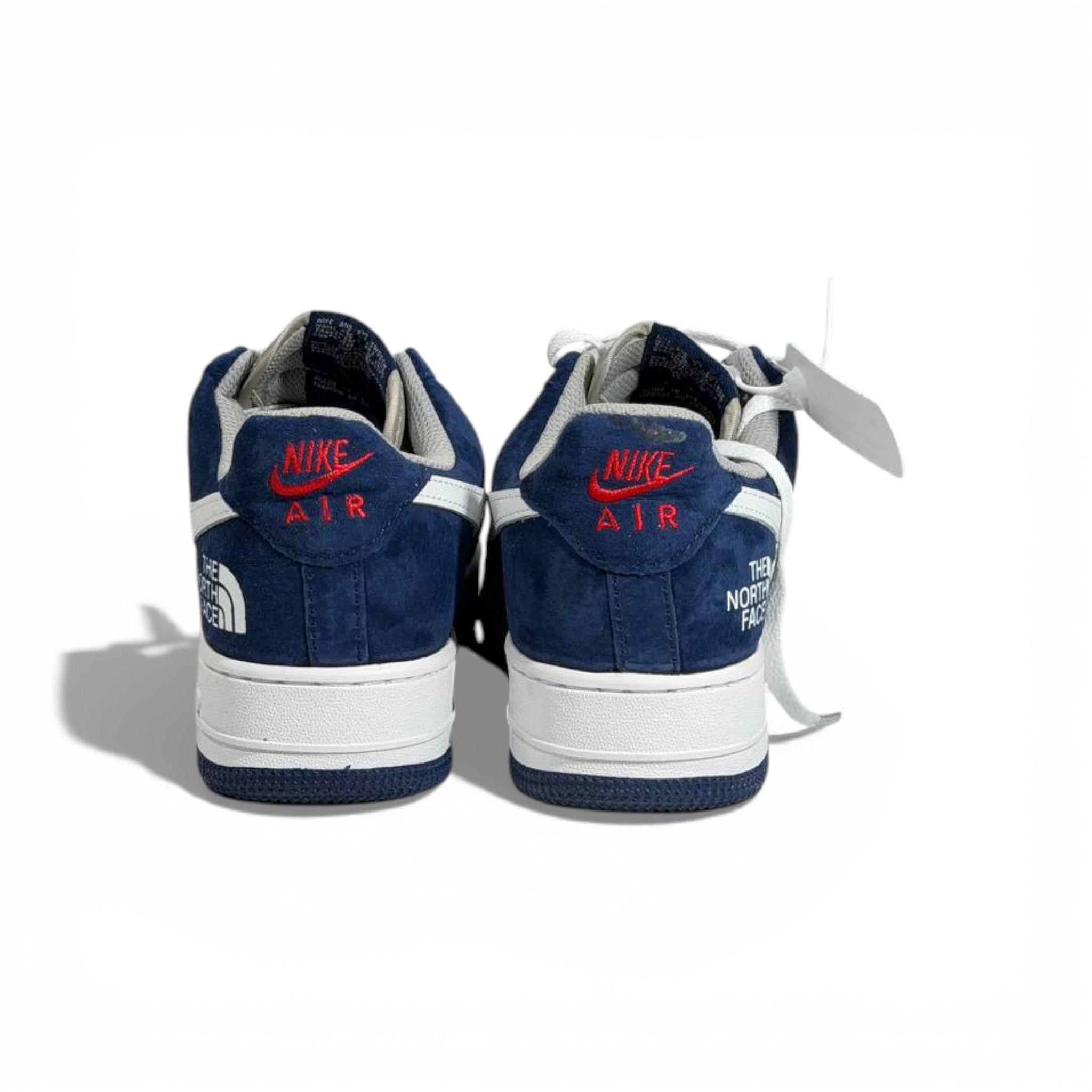 👟🔥 Nike Air Force 1 x The North Face – Navy & Grey Streetwear Edition 💙🤍