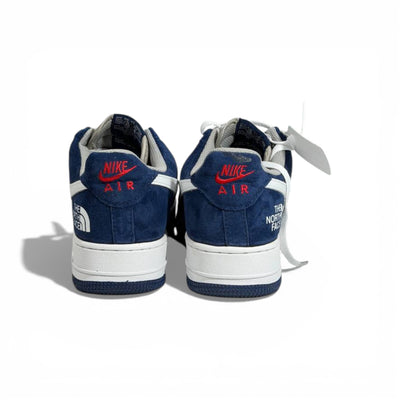 👟🔥 Nike Air Force 1 x The North Face – Navy & Grey Streetwear Edition 💙🤍