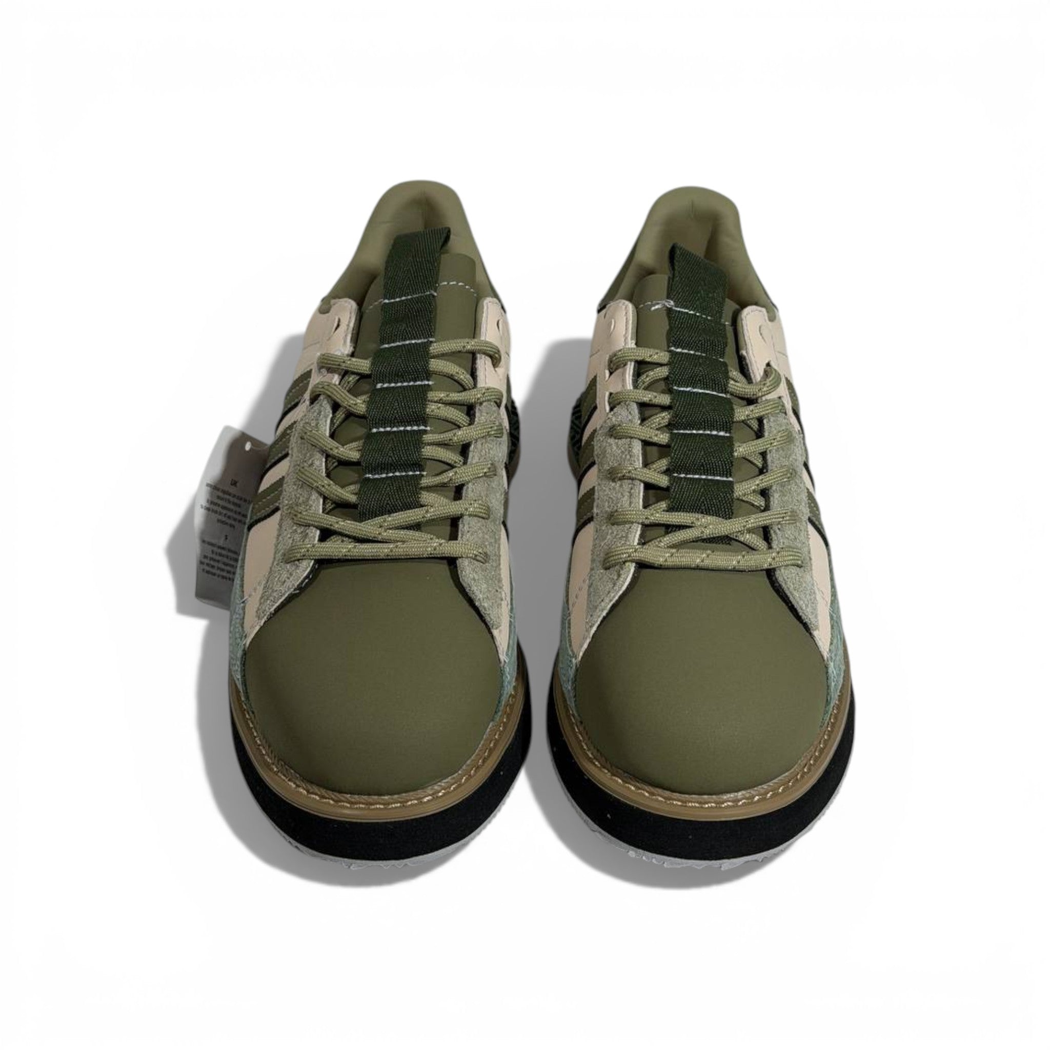 👟🌿 Adidas Original Low Sneakers – Olive & Beige Outdoor Street Style 💚✨