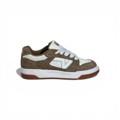 👟🔥 Vans Low-Top Sneakers – Brown Suede & White Classic Street Style 🤎🤍