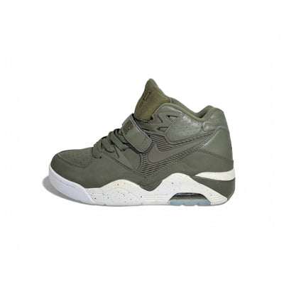 🟢👟 Nike Air Force Mid Sneakers – Olive Green & White Street Power 💥✨