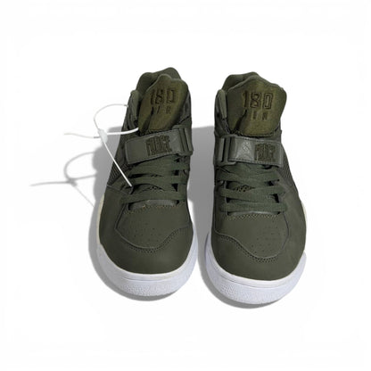 🟢👟 Nike Air Force Mid Sneakers – Olive Green & White Street Power 💥✨