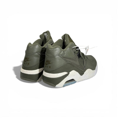 🟢👟 Nike Air Force Mid Sneakers – Olive Green & White Street Power 💥✨