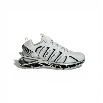 ⚡🤍 Philipp Plein White Chrome Blade Sneakers – Futuristic Luxury Icon 👟✨