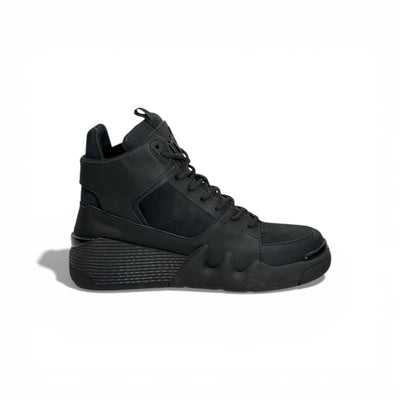 🖤✨ Giuseppe Zanotti All-Black High-Top Sneakers – Bold Italian Luxury 👟🔥