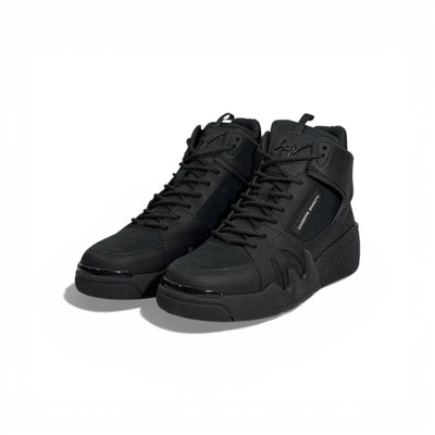 🖤✨ Giuseppe Zanotti All-Black High-Top Sneakers – Bold Italian Luxury 👟🔥