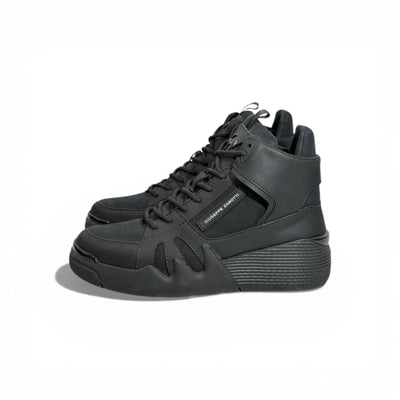 🖤✨ Giuseppe Zanotti All-Black High-Top Sneakers – Bold Italian Luxury 👟🔥