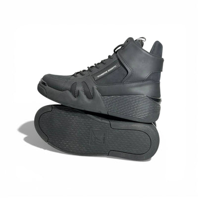 🖤✨ Giuseppe Zanotti All-Black High-Top Sneakers – Bold Italian Luxury 👟🔥