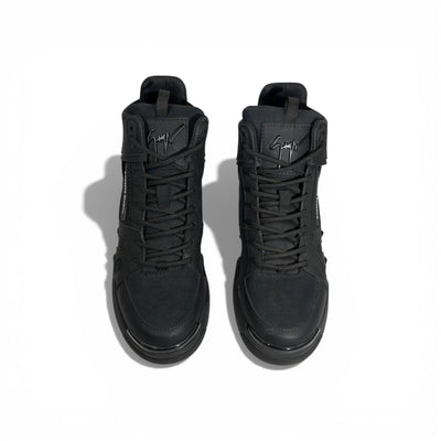 🖤✨ Giuseppe Zanotti All-Black High-Top Sneakers – Bold Italian Luxury 👟🔥