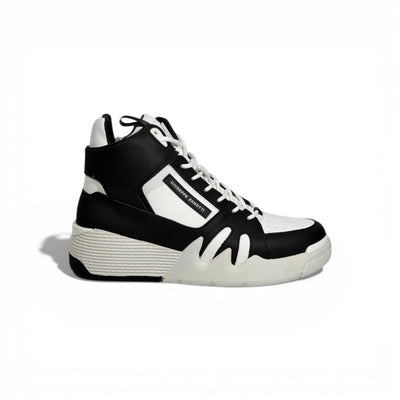 🖤🤍 Giuseppe Zanotti Black & White High-Top Sneakers – Iconic Contrast Edition 👟✨