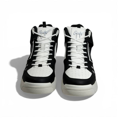 🖤🤍 Giuseppe Zanotti Black & White High-Top Sneakers – Iconic Contrast Edition 👟✨