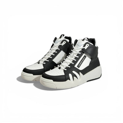 🖤🤍 Giuseppe Zanotti Black & White High-Top Sneakers – Iconic Contrast Edition 👟✨