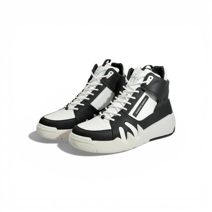 🖤🤍 Giuseppe Zanotti Black & White High-Top Sneakers – Iconic Contrast Edition 👟✨