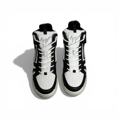 🖤🤍 Giuseppe Zanotti Black & White High-Top Sneakers – Iconic Contrast Edition 👟✨