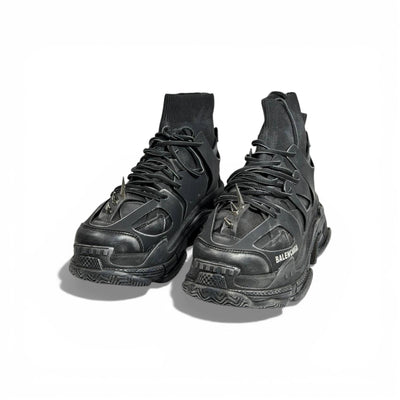 🖤🔥 Balenciaga Track High-Top Black Sneakers – Spike Edition 👟⚡