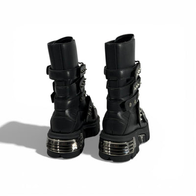 🖤🔥 NEW ROCK Studded Platform Combat Boots