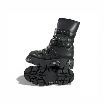 🖤🔥 NEW ROCK Studded Platform Combat Boots