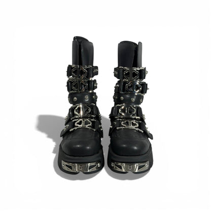 🖤🔥 NEW ROCK Studded Platform Combat Boots
