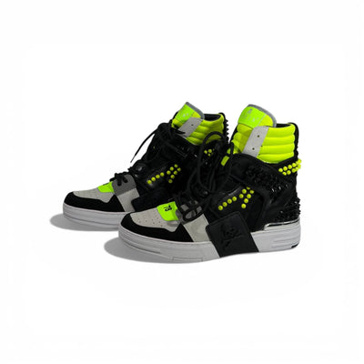 👟 Philipp Plein Neon High-Top Sneakers – Bold Luxury Energy 💚⚡