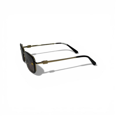 🕶️ Miu Miu Rectangular Sunglasses – Gold & Brown Luxury ✨🤎