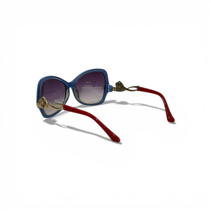 🕶️💎 Chanel Blue Oversized Sunglasses with Gold CC Detail 💎🕶️