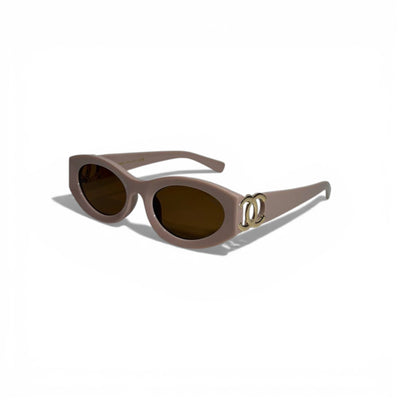 🕶️🤎 Chanel Oval Sunglasses with Gold CC Logo 🤎🕶️