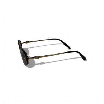 Miu Miu Oval Sunglasses – Gold & Black Luxury Icon 🕶️✨