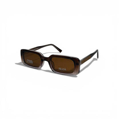 Prada Rectangular Sunglasses – Brown Polarized Luxury Statement 🕶️🤎