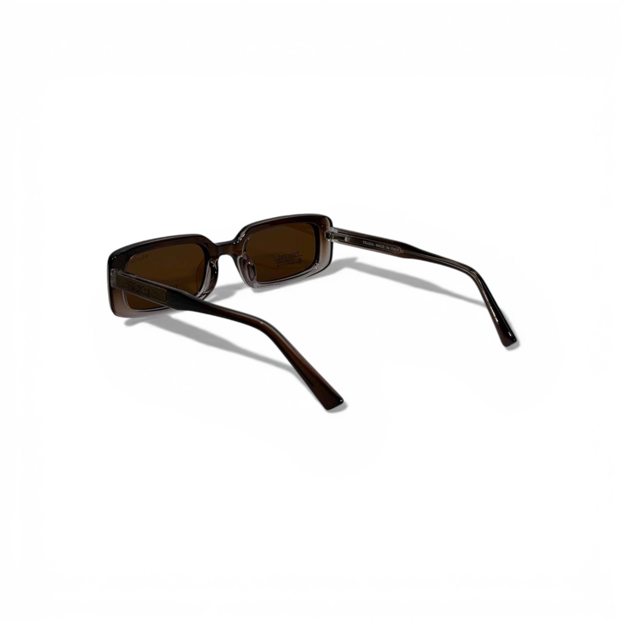 Prada Rectangular Sunglasses – Brown Polarized Luxury Statement 🕶️🤎