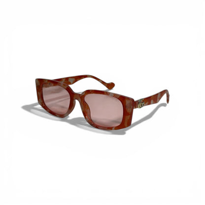 Gucci Square Sunglasses – Pink Lens Luxury Statement 🕶️💗