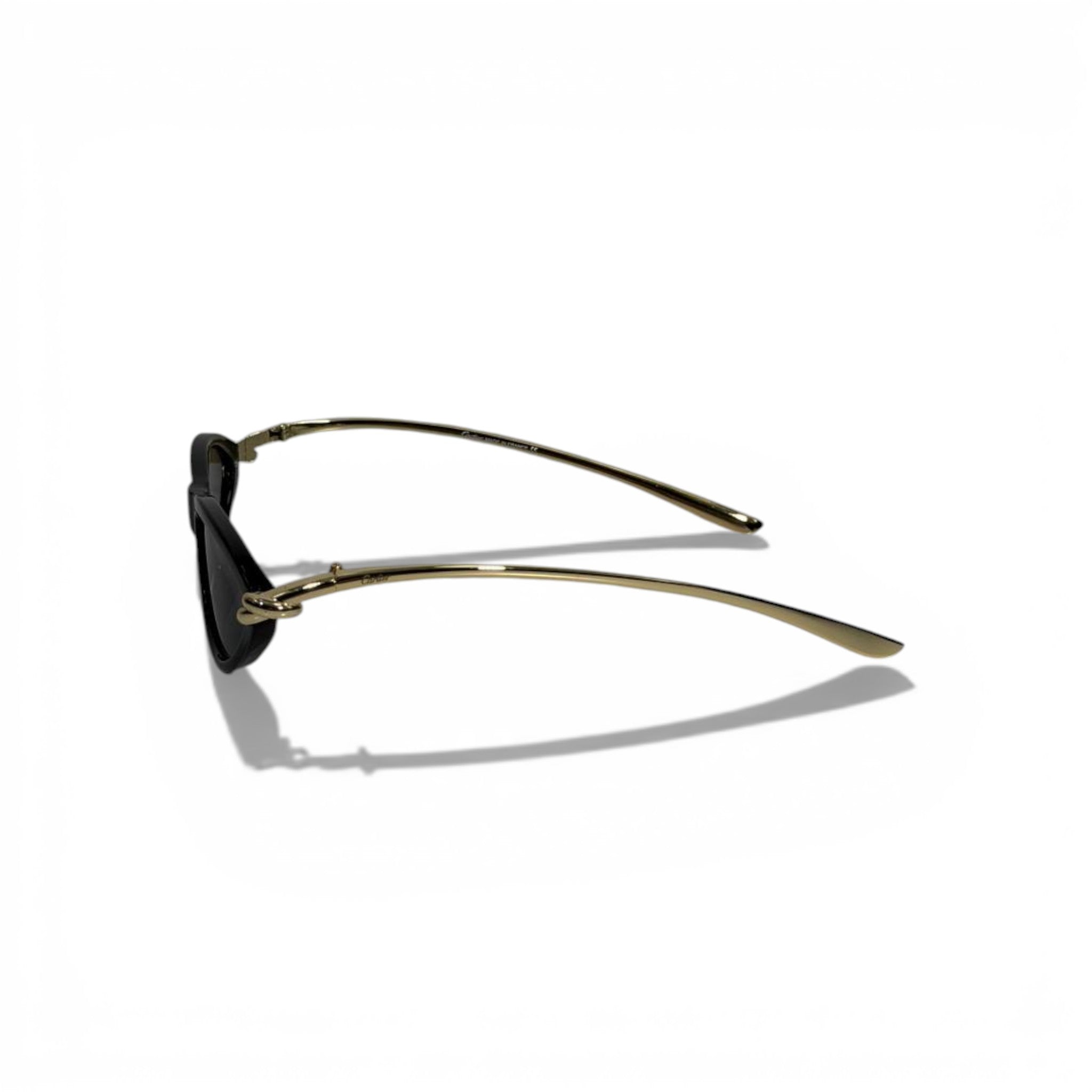 Cartier Cat-Eye Sunglasses – Black & Gold Iconic Elegance 🕶️✨