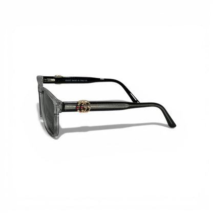 Gucci Rectangular Sunglasses – Grey Transparent with Polarized Lenses 🕶️✨
