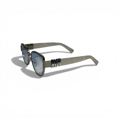 Miu Miu Square Sunglasses – Silver Mirror Luxury Elegance 🕶️✨