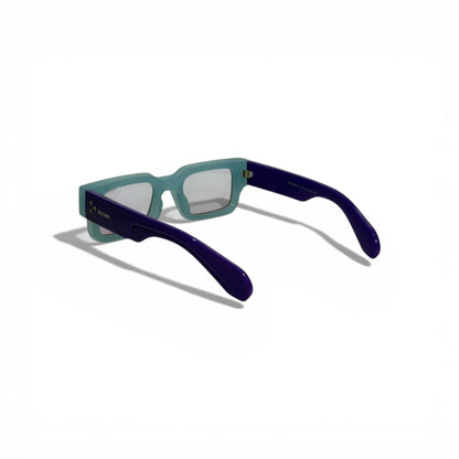 Prada Two-Tone Square Sunglasses – Aqua & Purple Edition 💎🕶️
