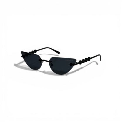 Louis Vuitton Rimless Cat Eye Sunglasses Black Luxury Style 🖤😎