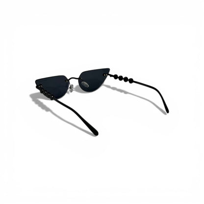 Louis Vuitton Rimless Cat Eye Sunglasses Black Luxury Style 🖤😎