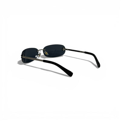 Chanel Rimless Oval Sunglasses Black Elegant Luxury 🖤✨😎