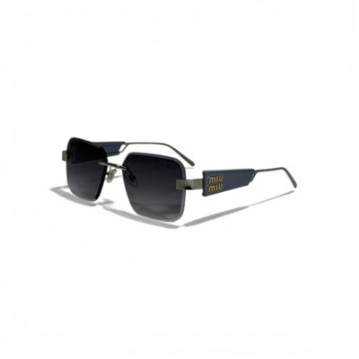 Miu Miu Square Sunglasses Grey Gradient Lenses Bold Logo Luxury Style 😎🕶️✨