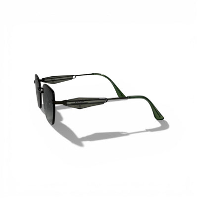 Prada Geometric Sunglasses Gradient Lenses Modern Luxury 🕶️💚🖤✨