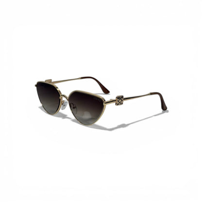 Loewe Gold Metal Sunglasses Elegant Luxury Design 🕶️✨🤎