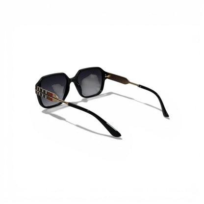 Burberry Black Square Sunglasses Iconic Check Detail Luxury 🕶️🖤✨